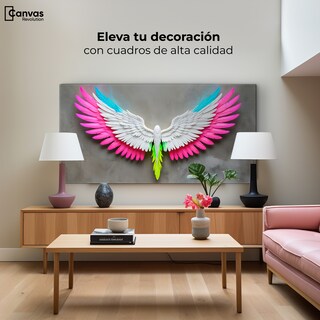 Foto 3 | Cuadro Alas De Ángel Canvas Ángel Alas De Luz 120x60