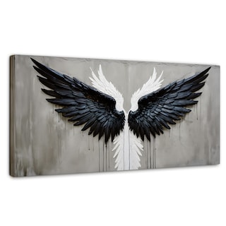 Foto 1 | Cuadro Alas De Ángel Canvas Alas Ángel Oscuro 120x60