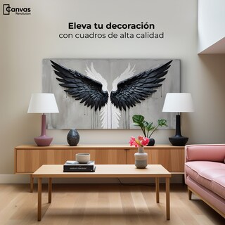 Foto 3 | Cuadro Alas De Ángel Canvas Alas Ángel Oscuro 120x60