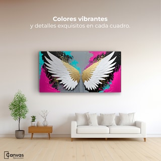 Foto 2 | Cuadro Alas De Ángel Canvas Ángel Protector 120x60