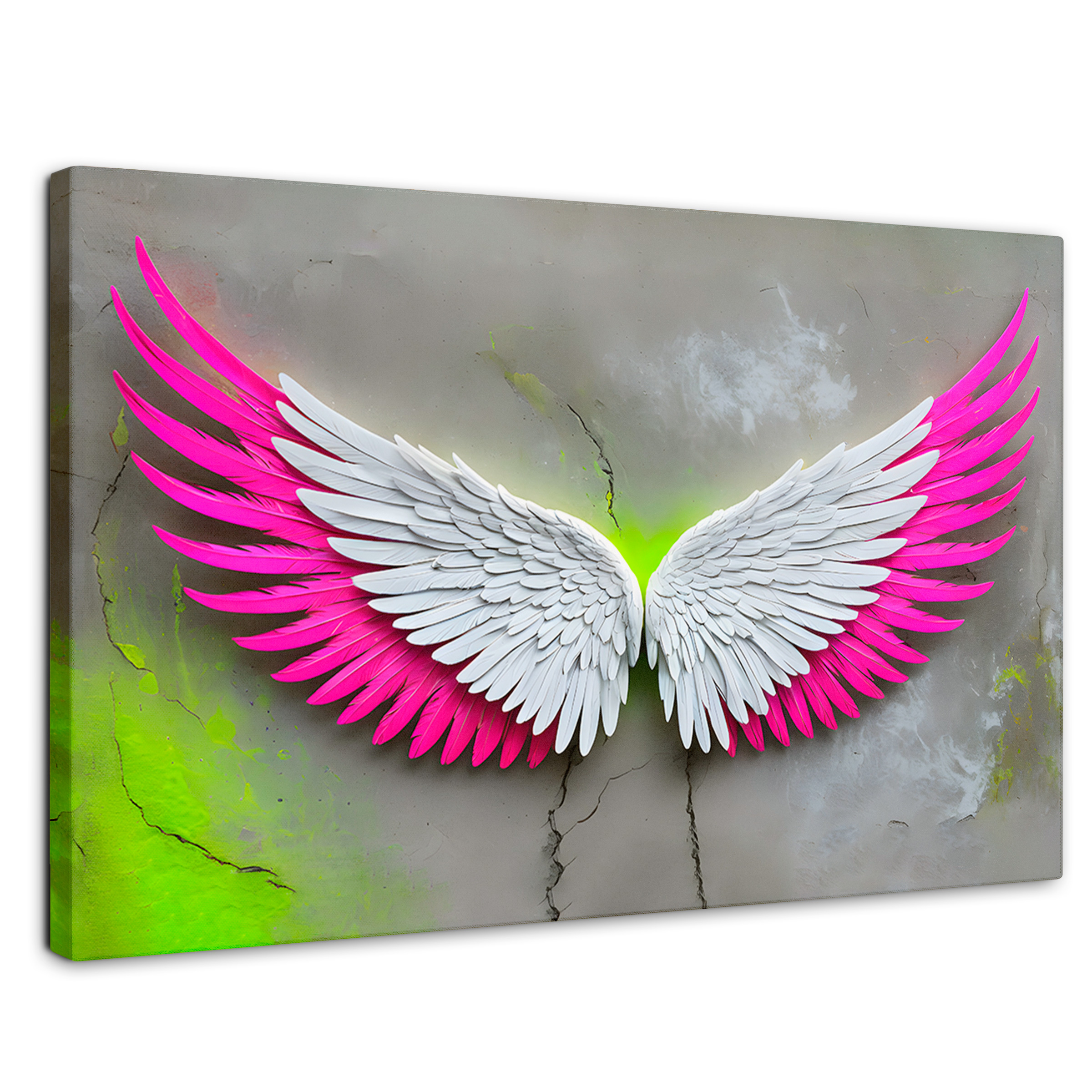 Foto 2 pulgar | Cuadro Alas De Ángel Canvas Alas Vuelo Intenso 90x60