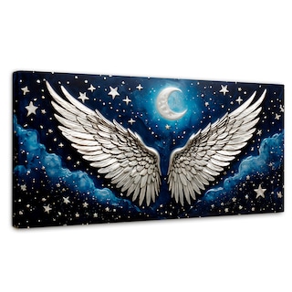 Foto 1 | Cuadro Alas De Ángel Canvas Sueños Alados 120x60