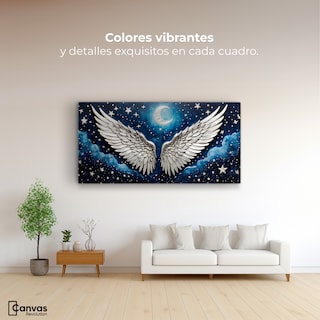 Foto 2 | Cuadro Alas De Ángel Canvas Sueños Alados 120x60