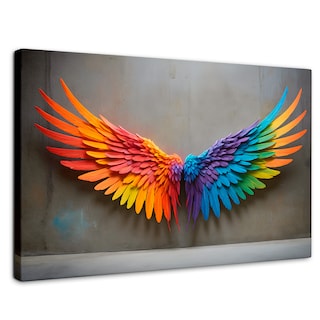 Foto 1 | Cuadro Alas De Ángel Canvas Ángel Vuelo Sutil 90x60