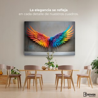 Foto 2 | Cuadro Alas De Ángel Canvas Ángel Vuelo Sutil 90x60