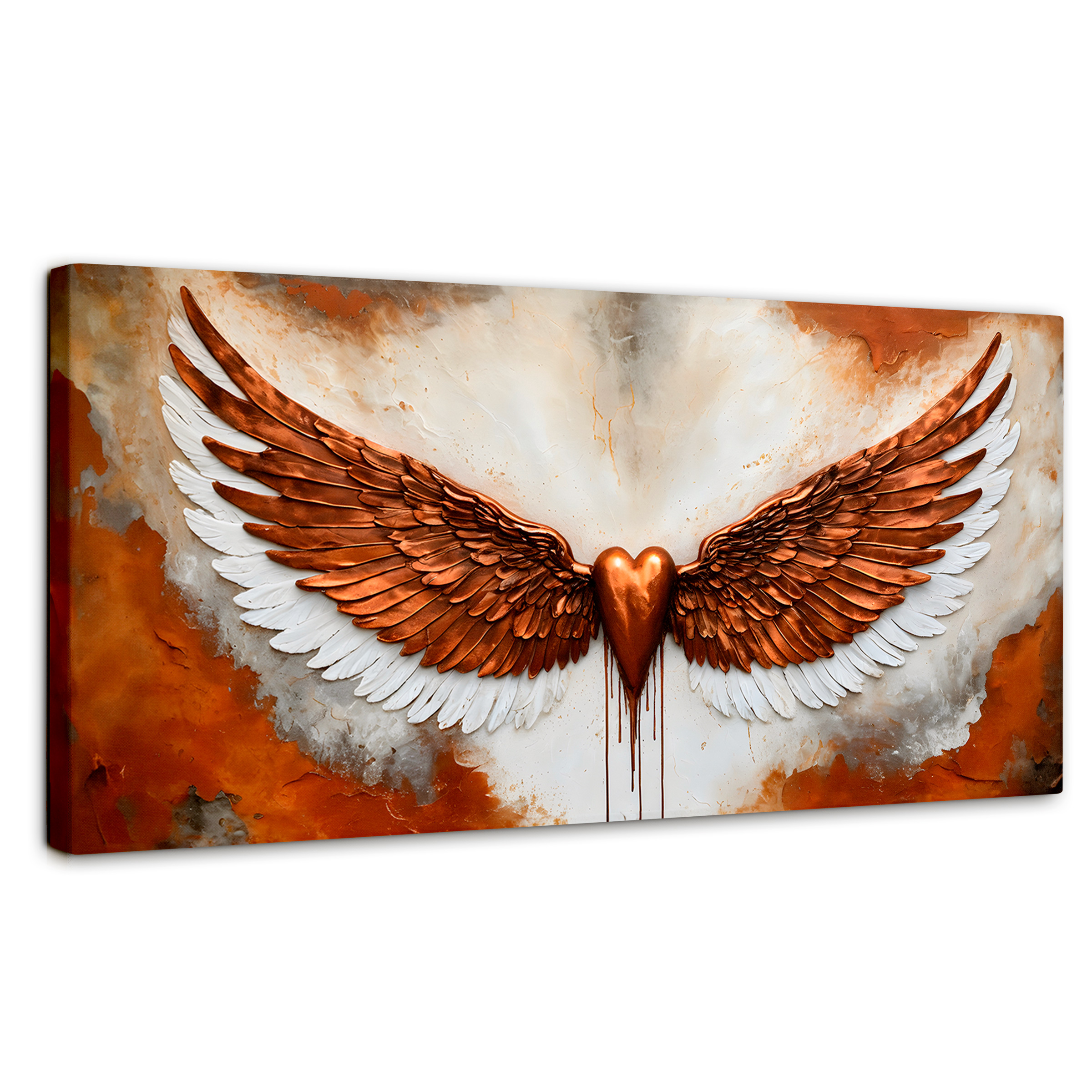 Foto 2 pulgar | Cuadro Alas De Ángel Canvas Alas Angel Fuerza 120x60