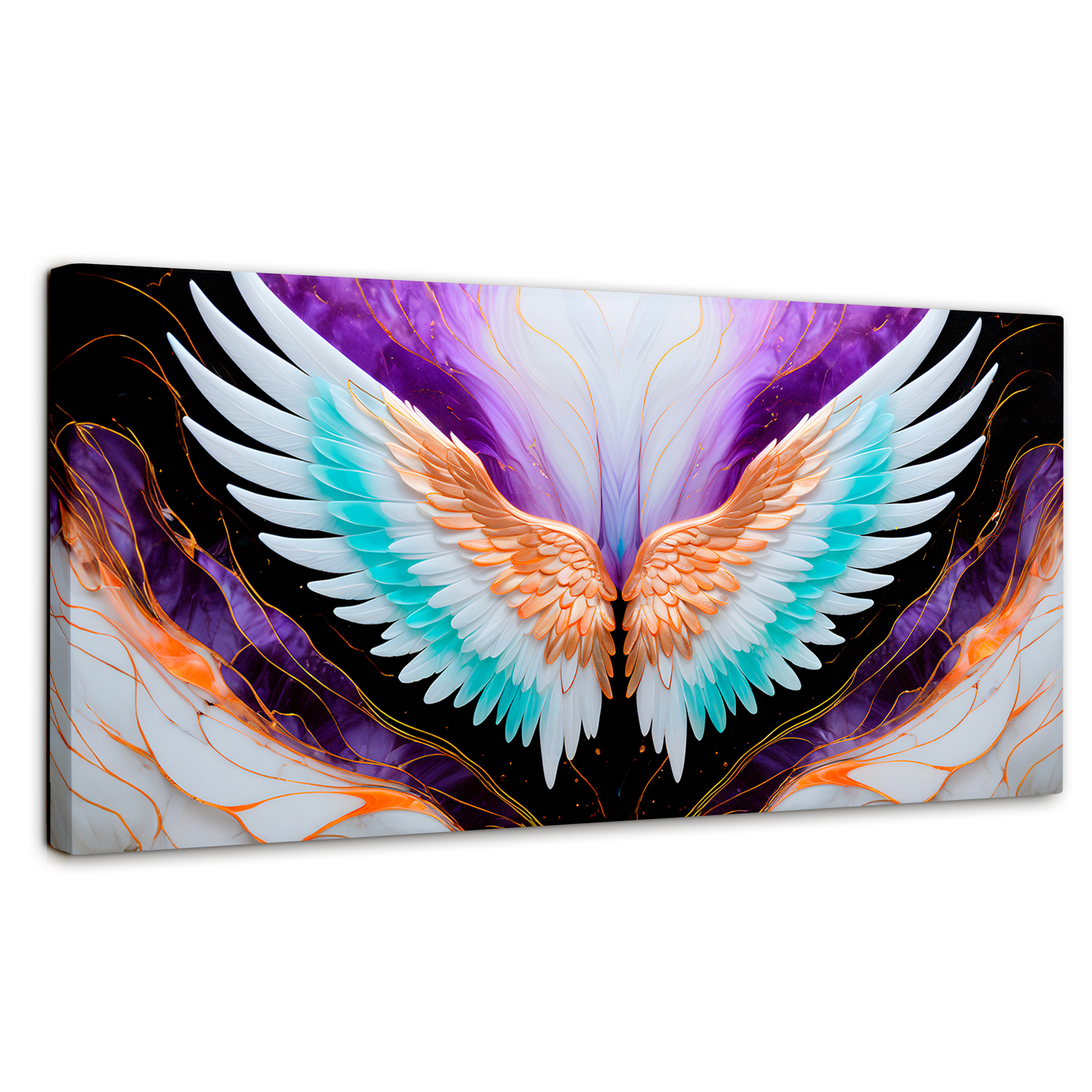 Foto 2 pulgar | Cuadro Alas De Ángel Canvas Alas Ángel Alma 120x60