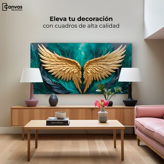 Foto 3 | Cuadro Alas De Ángel Canvas Alas Ángel Libre 120x60