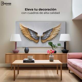 Foto 3 | Cuadro Alas De Ángel Canvas Alas Ángel Sereno 120x60