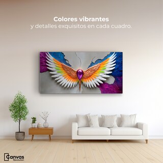 Foto 2 | Cuadro Alas De Ángel Canvas Alas Vuelo Puro 120x60