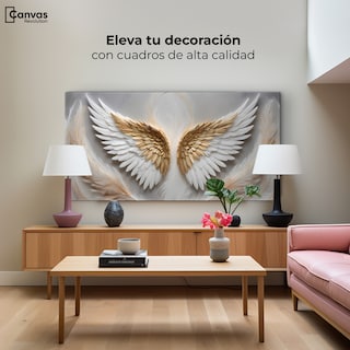 Foto 3 | Cuadro Alas De Ángel Canvas Ángel Luz Radiante 120x60