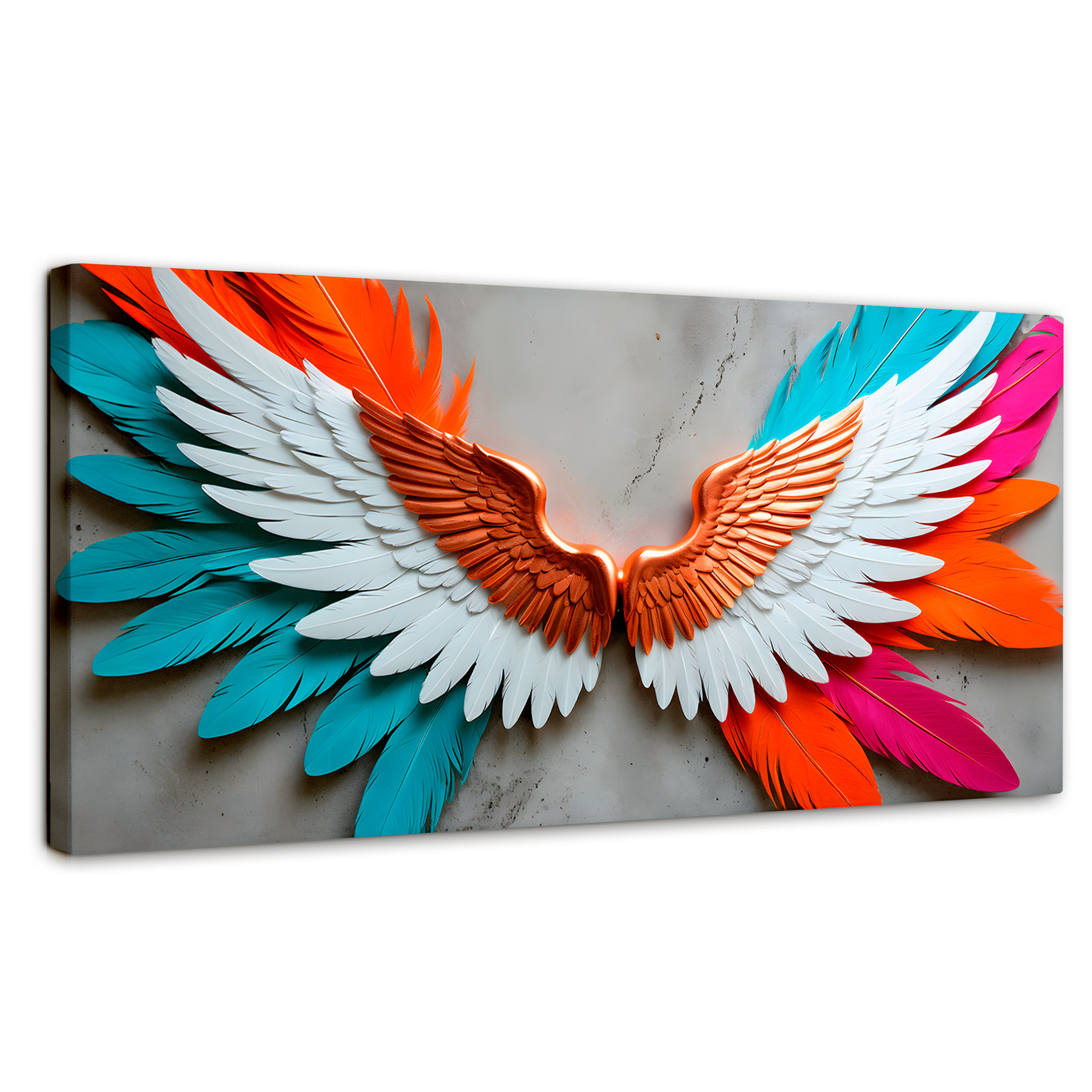 Foto 2 pulgar | Cuadro Alas De Ángel Canvas Alas Ángel Infinito 120x60