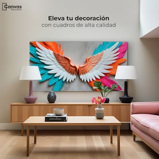 Foto 3 | Cuadro Alas De Ángel Canvas Alas Ángel Infinito 120x60