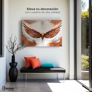 Foto 3 | Cuadro Alas De Ángel Canvas Alas Angel Fuerza 90x60