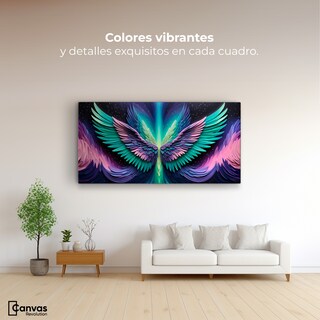 Foto 2 | Cuadro Alas De Ángel Canvas Alas Ángel Cosmic 120x60