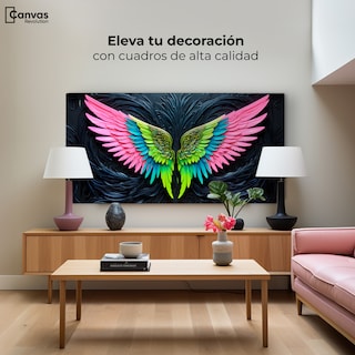 Foto 3 | Cuadro Alas De Ángel Canvas Alas Ángel Lucido 120x60