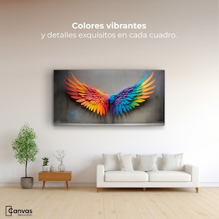 Foto 2 | Cuadro Alas De Ángel Canvas Ángel Vuelo Sutil 120x60