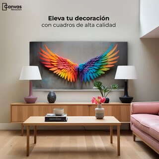 Foto 3 | Cuadro Alas De Ángel Canvas Ángel Vuelo Sutil 120x60