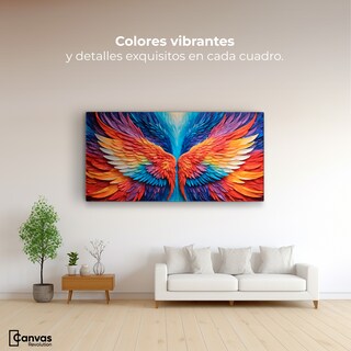 Foto 2 | Cuadro Alas De Ángel Canvas Alas Ángel Guardián 120x60