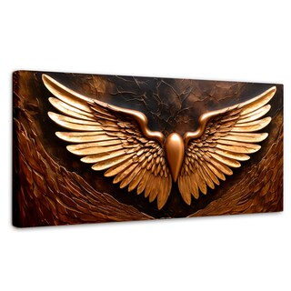 Foto 1 | Cuadro Alas De Ángel Canvas Alas Ángel Cobre 120x60