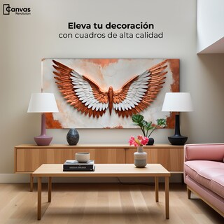 Foto 3 | Cuadro Alas De Ángel Canvas Alas Vibrante Sol 120x60