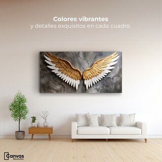 Foto 2 | Cuadro Alas De Ángel Canvas Alas Ángel Eterno 120x60