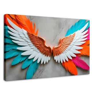 Foto 1 | Cuadro Alas De Ángel Canvas Alas Ángel Infinito 90x60