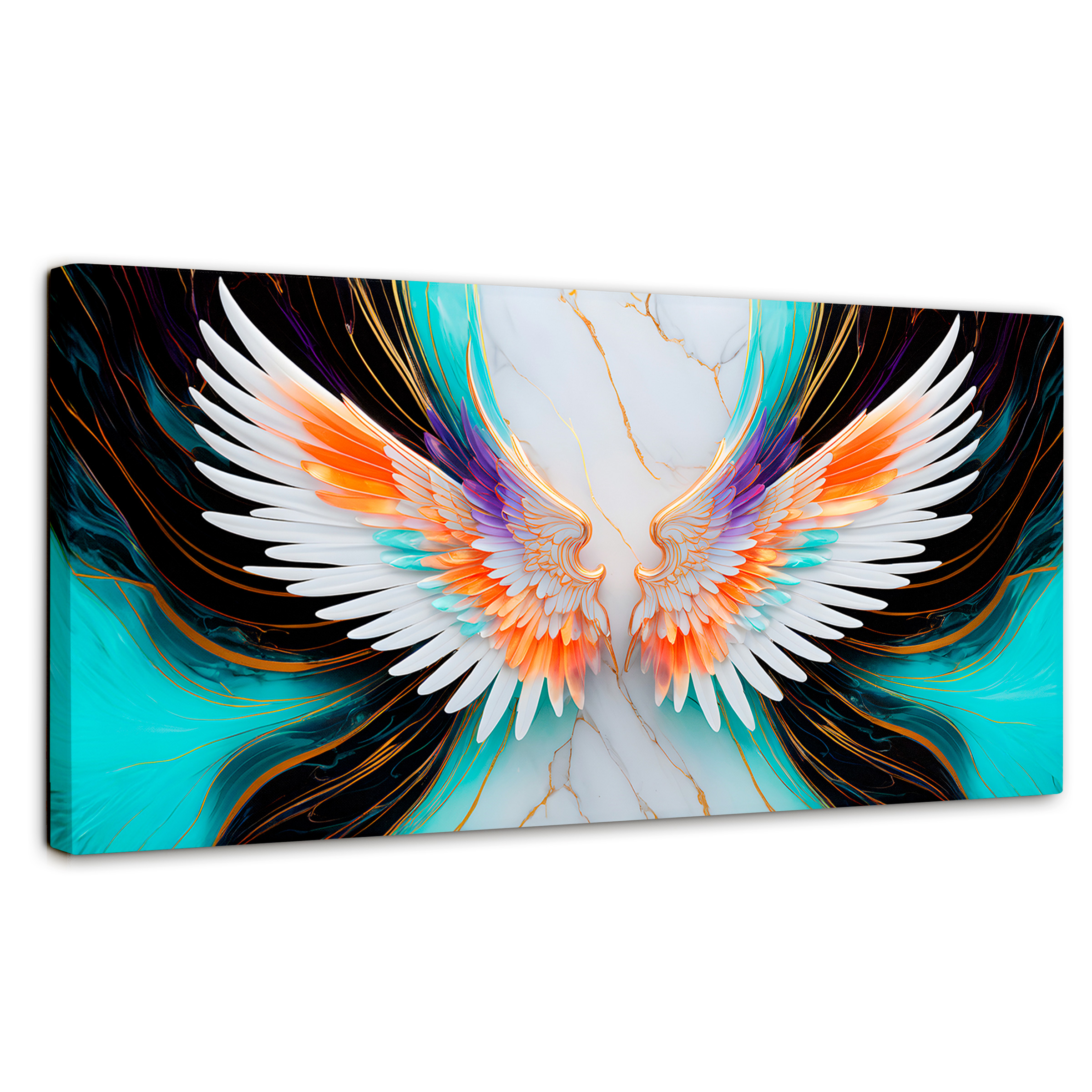 Foto 1 | Cuadro Alas De Ángel Canvas Alas Ángel Marmol 120x60