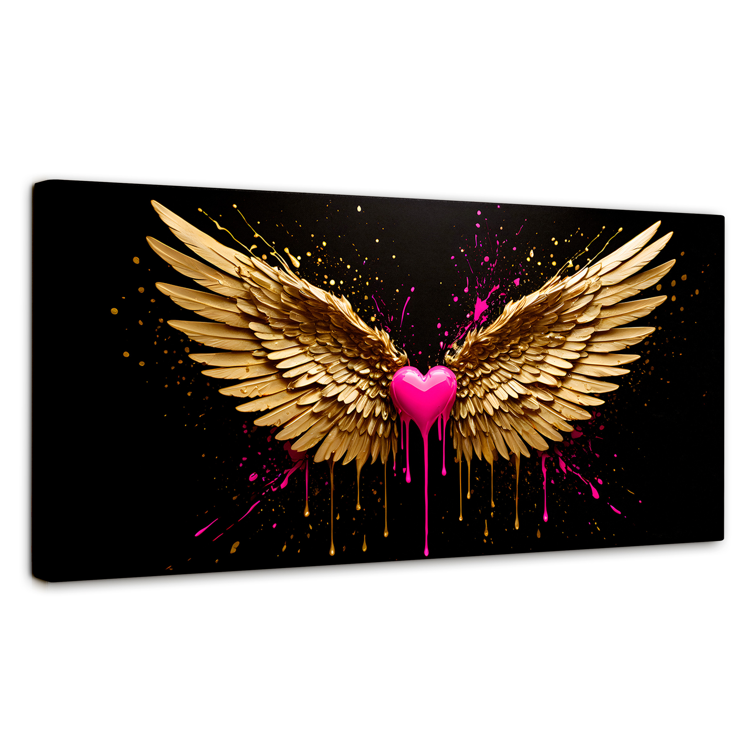 Foto 1 | Cuadro Alas De Ángel Canvas Corazón Divino 120x60
