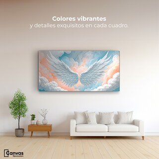 Foto 2 | Cuadro Alas De Ángel Canvas Alas Ángel Nubes 120x60