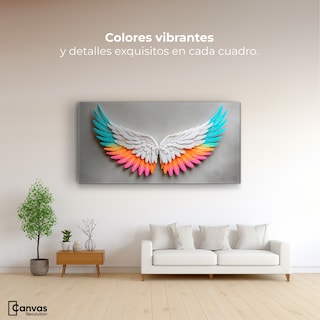 Foto 2 | Cuadro Alas De Ángel Canvas Alas Ángel Armonía 120x60