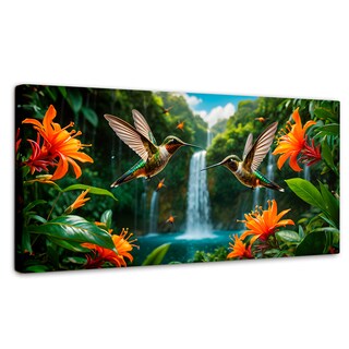 Foto 1 | Cuadros De Colibrí Canvas Colibrí Cascadas 120x60