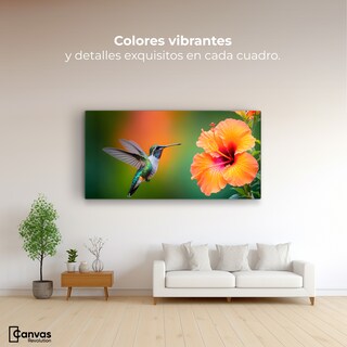 Foto 2 | Cuadros De Colibrí Canvas Colibrí Simpleza 120x60