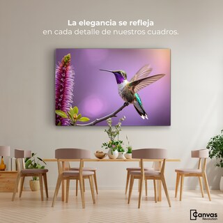 Foto 2 | Cuadros De Colibrí Canvas Colibrí Floresta 90x60