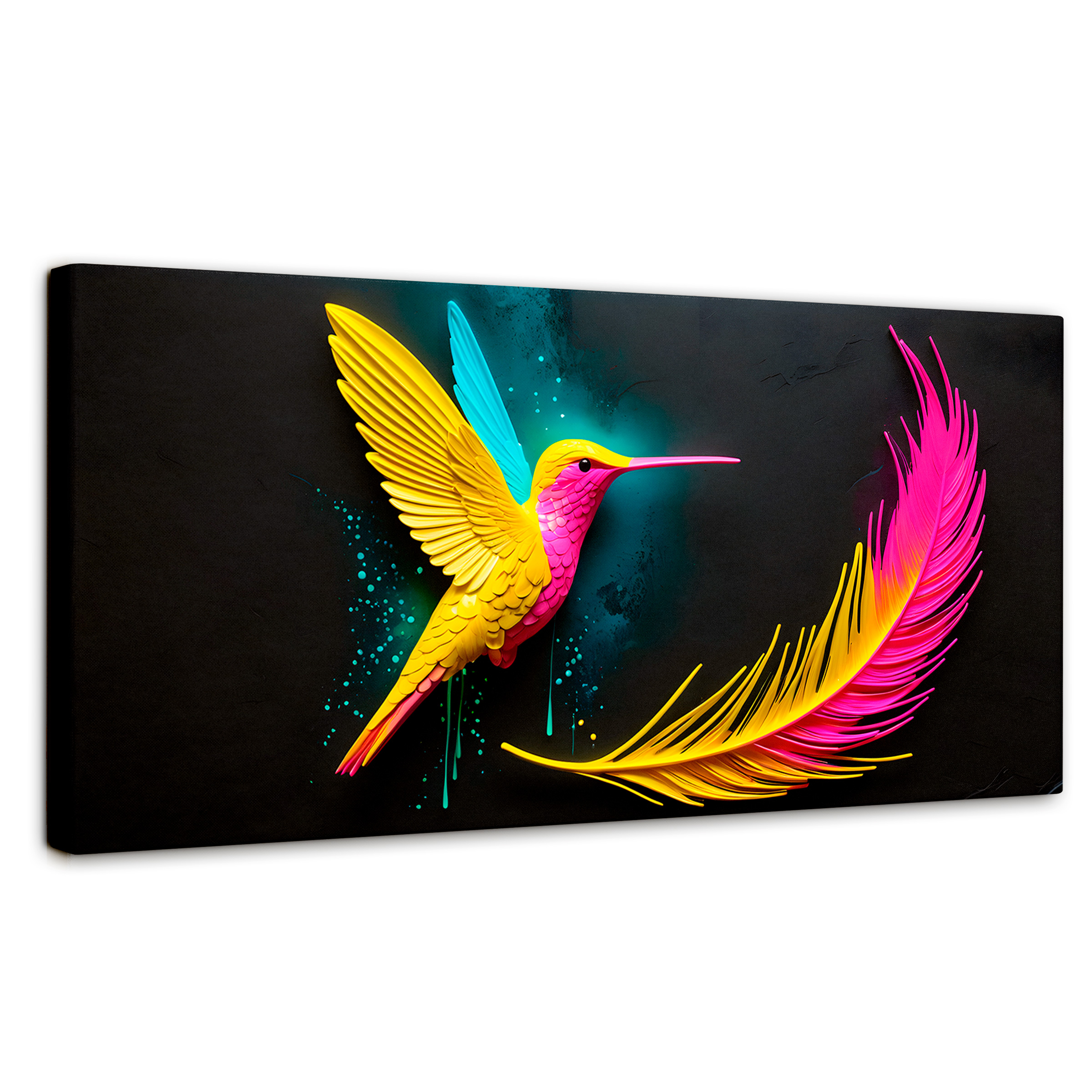 Foto 1 | Cuadros De Colibrí Canvas Colibrí De Luz 120x60