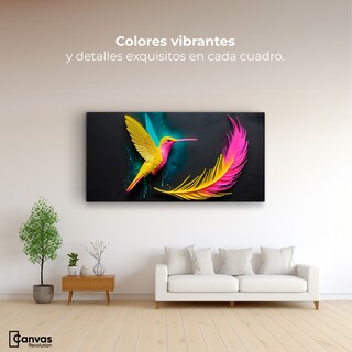 Foto 2 | Cuadros De Colibrí Canvas Colibrí De Luz 120x60