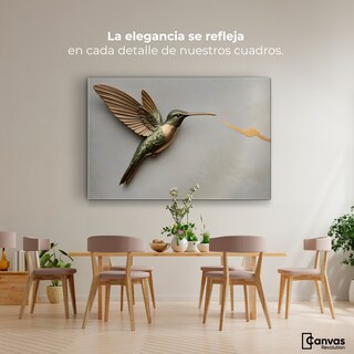 Foto 2 | Cuadros De Colibrí Canvas Colibrí Fuerza Luz 90x60