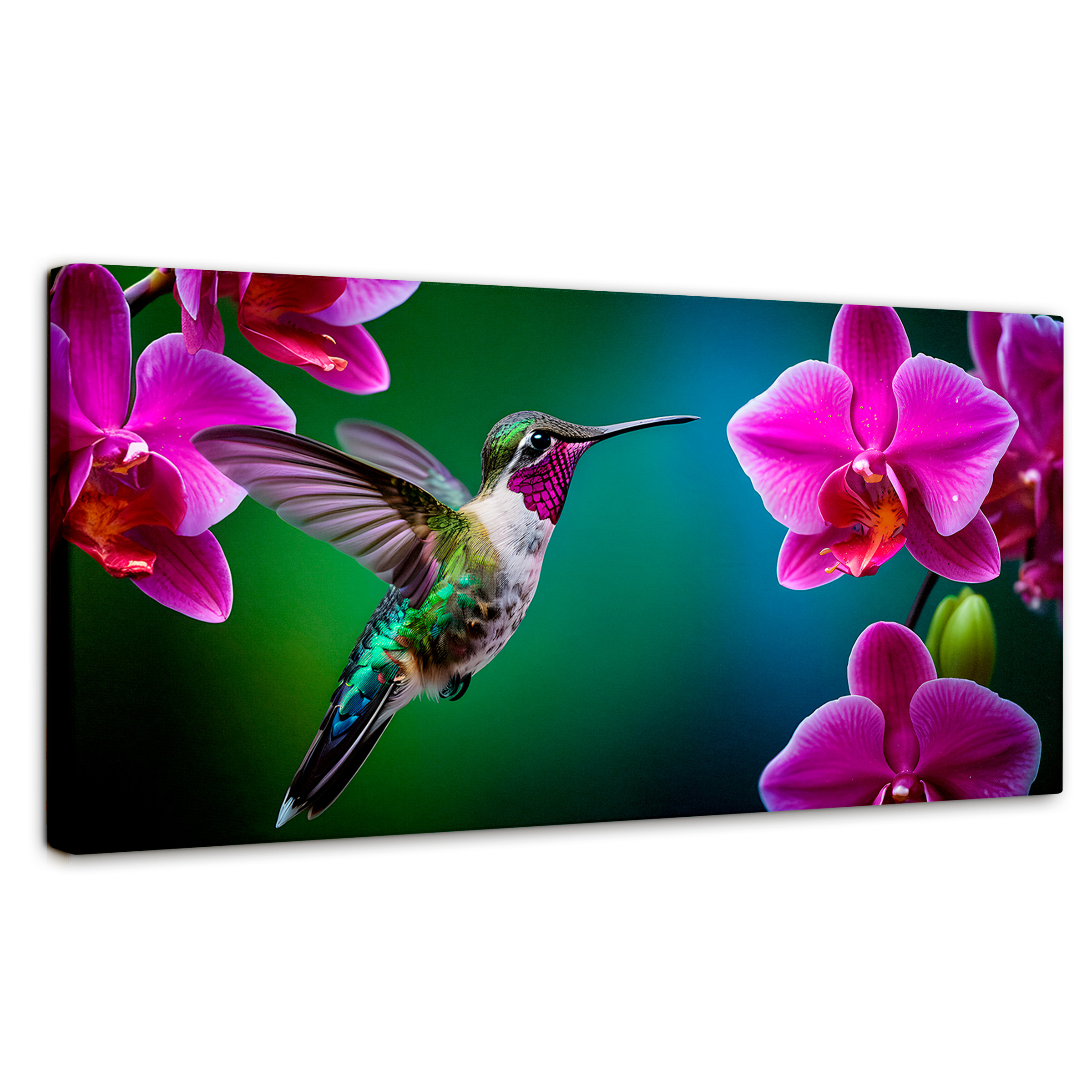 Foto 2 pulgar | Cuadros De Colibrí Canvas Colibrí Melodioso 120x60