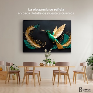 Foto 2 | Cuadros De Colibrí Canvas Colibrí Mágico 90x60