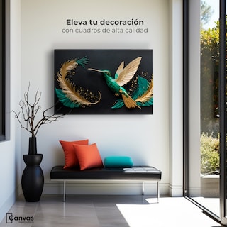 Foto 3 | Cuadros De Colibrí Canvas Colibrí Mágico 90x60