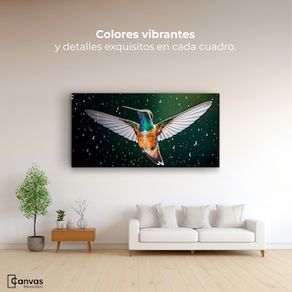 Foto 2 | Cuadros De Colibrí Canvas Colibrí Nocturno 120x60