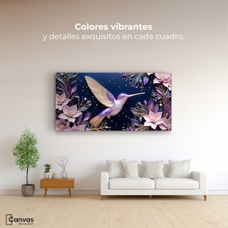 Foto 2 | Cuadros De Colibrí Canvas Colibrí Eterno 120x60