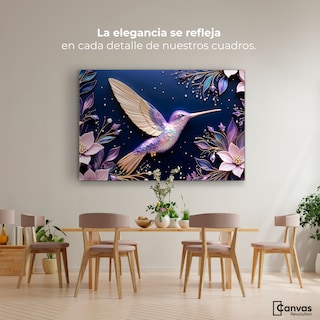 Foto 2 | Cuadros De Colibrí Canvas Colibrí Eterno 90x60