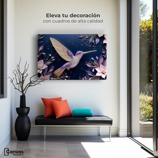 Foto 3 | Cuadros De Colibrí Canvas Colibrí Eterno 90x60