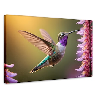 Foto 1 | Cuadros De Colibrí Canvas Colibrí Elegante 90x60