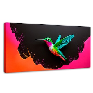 Foto 1 | Cuadros De Colibrí Canvas Colibrí En Colores 120x60