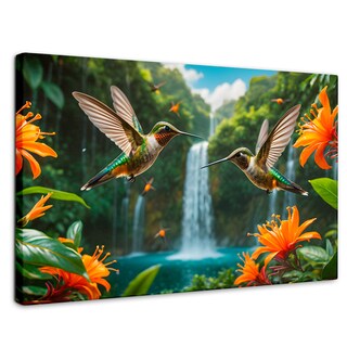 Foto 1 | Cuadros De Colibrí Canvas Colibrí Cascadas 90x60