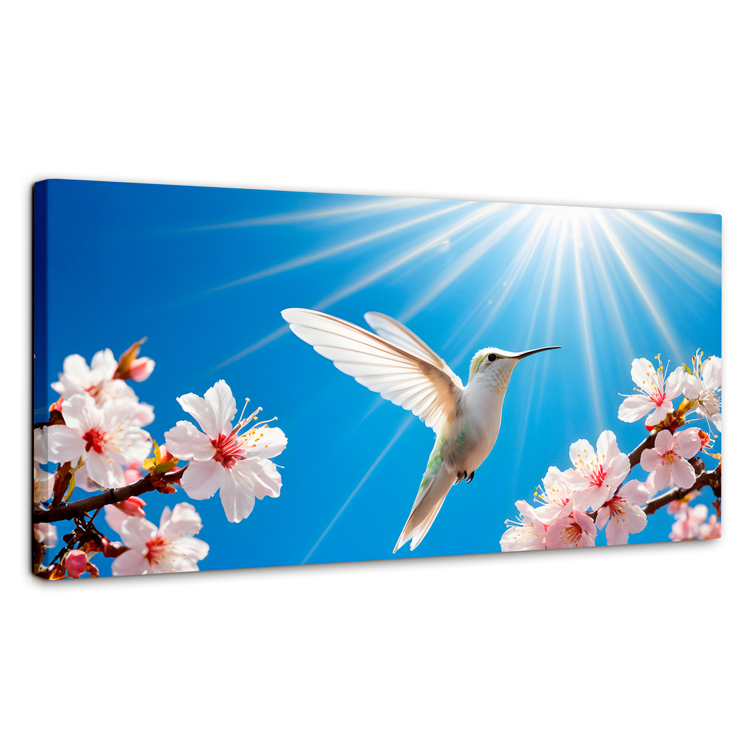 Foto 1 | Cuadros De Colibrí Canvas Colibrí Y Sol 120x60