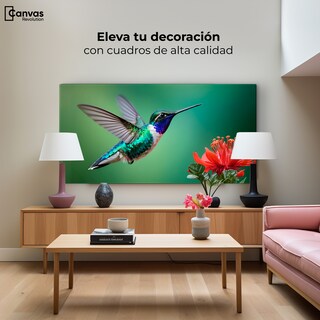 Foto 3 | Cuadros De Colibrí Canvas Colibrí En Rocío 120x60