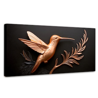 Foto 1 | Cuadros De Colibrí Canvas Colibrí Dorado 120x60